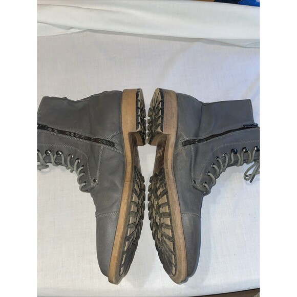J 75 By Jump Men’s Ankle Boots Sz 13 M Gray Leather Grunge Streetwear Going Out - Picture 5 of 12